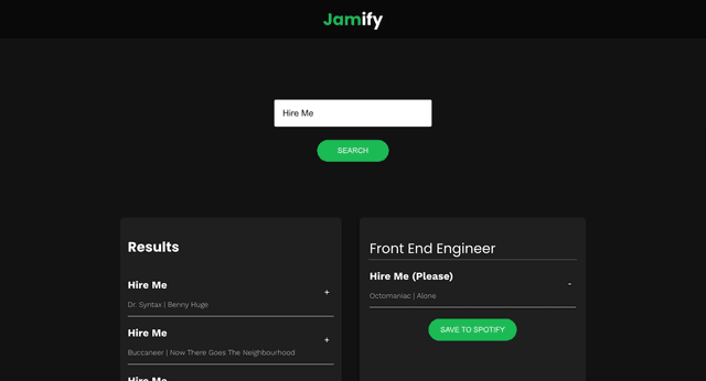Jamify screenshot